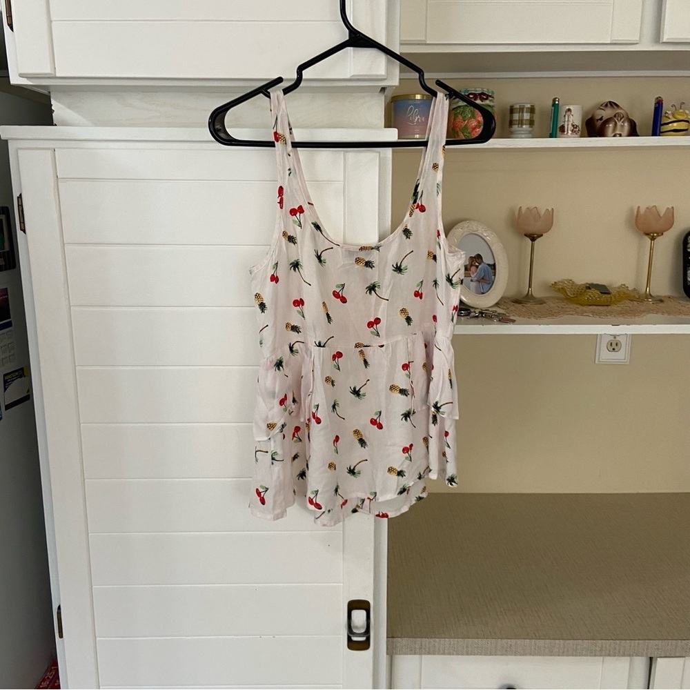 Vintage White Babydoll Tank Print - Picture 4 of 4